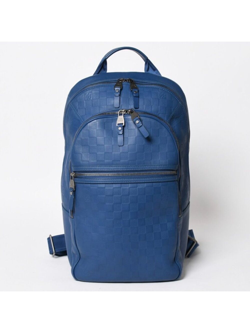 Louis Vuitton Michael Backpack Damier Infini Neptunia Blue Embossed Leather